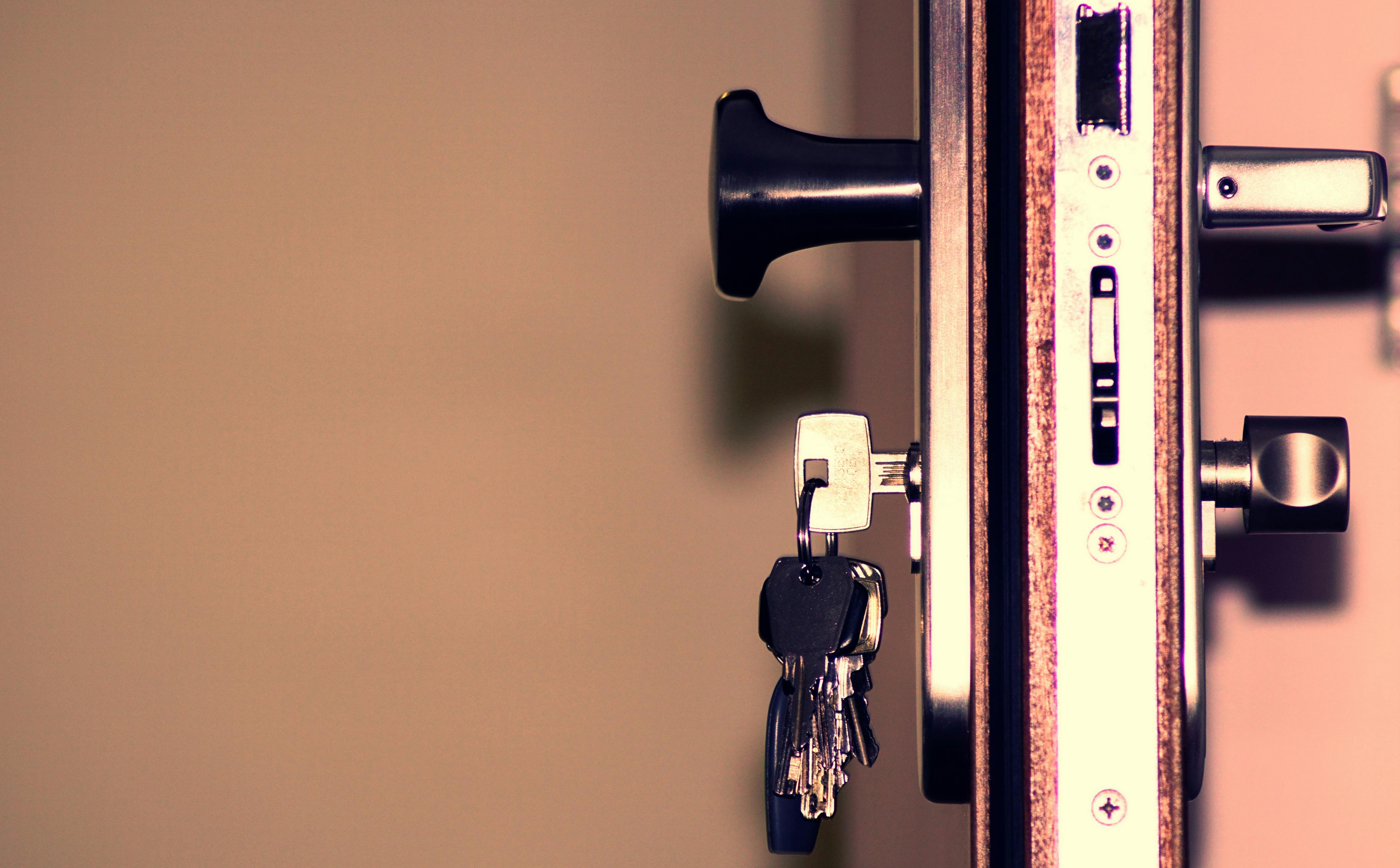 Professional locksmith tools and modern security hardware